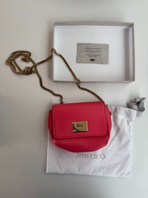 Jimmy Choo Mini Rebel Pink Soft Leather Crossbody Bag - Main Image