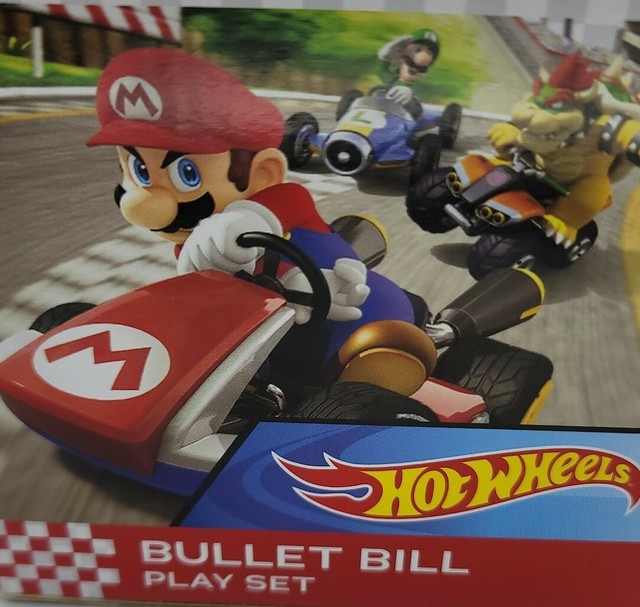 Mario Kart Bullet Bill Play Set Hot Wheels 2019 Mattel Nintendo GKY54