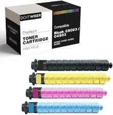 4 pack Toner Cartridge Replacements For Ricoh MP C6003 MP C4503