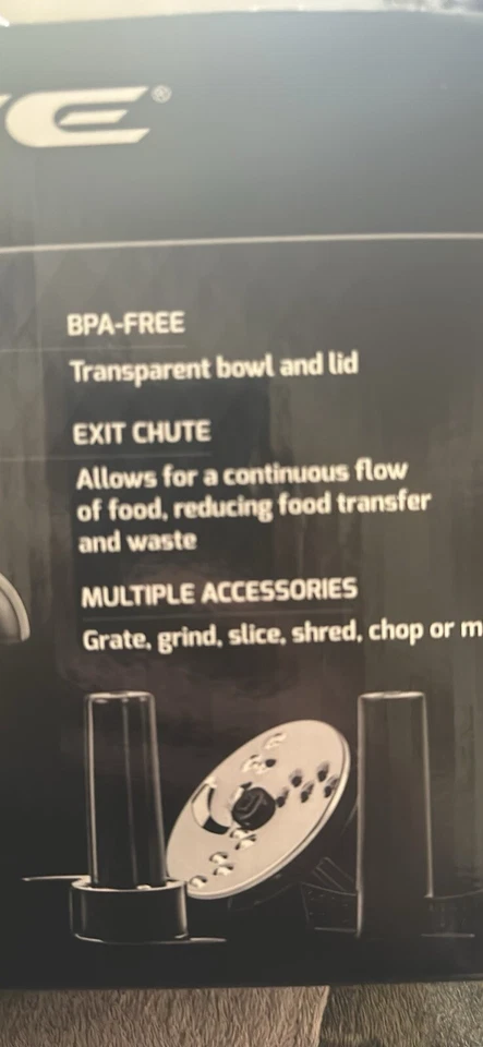 Ovente Mini Electric Food Processor Smoothies, Vegetables, Salad 1.5 Cup PF1007B - Image 4 of 4