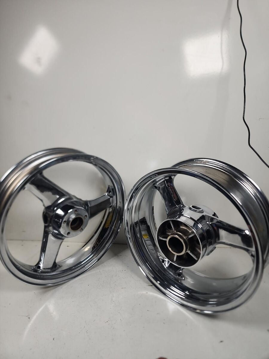 00-06 Kawasaki ZX12R ZX 12 FRONT REAR RIM WHEEL STRAIGHT 00-06 Kawasaki ZX12R ZX 12 FRONT REAR RIM WHEEL STRAIGHT