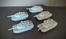 Pelotón tanque Abrams escala HO EE. UU. M1A2 X5 escala 1/87