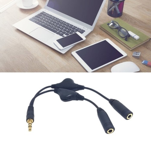 Headphone Y Splitter 3.5mm Headset Y Adapters 2 Female to 1 Male 3.5mm Cable - Bild 4 von 8
