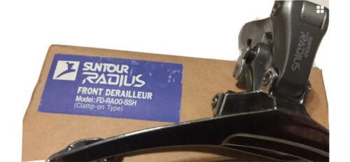 Dérailleur Avant Vintage Suntour Cyclone – 28,6 Mm, Tirage Bas, Double Plateau, Années 80