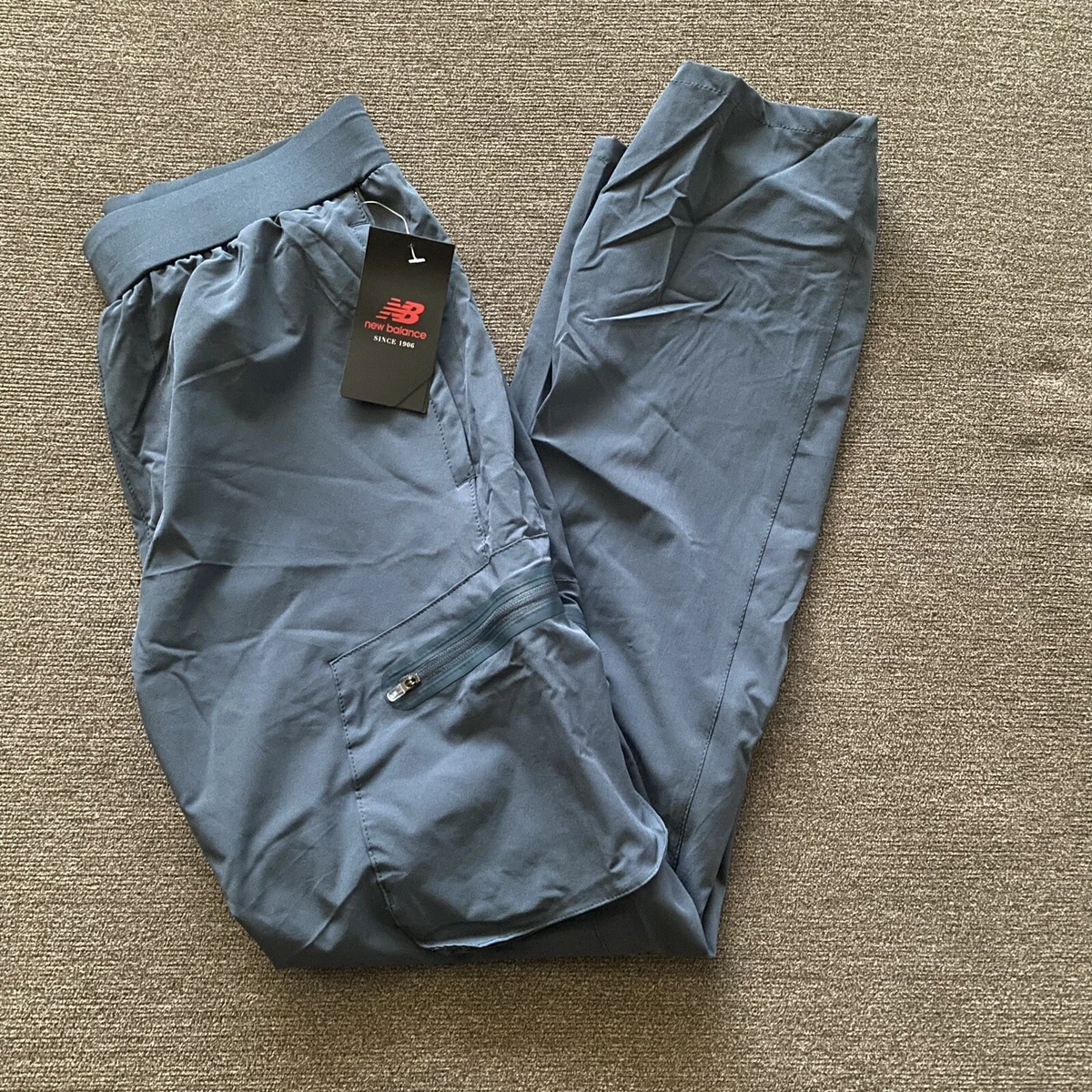 New Balance All Motion Pockets Joggers Mens Running Pants Blue