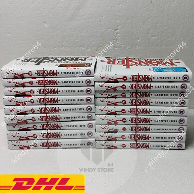 Monster Manga Full Set Volume 1-18  by Naoki Urasawa English Comic Books - DHL