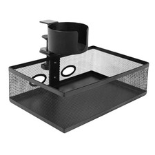 360 Degree Rotating Tray Practical Metal Wire Basket for Home and Office