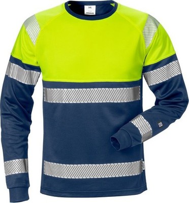Fristads Warnschutz T-Shirt High Vis T-Shirt Langarm Kl. 1 7519 THV Warnschutz-G