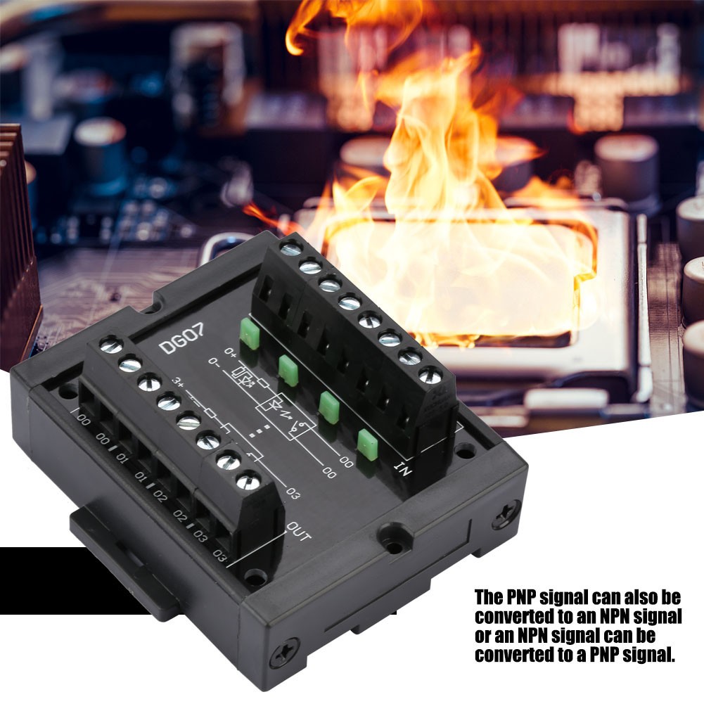 4-Channel NPN to PNP Signal Conversion Level Converter 10-28V Wide Voltage S3E1