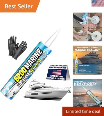 Eco-Friendly Marine Adhesive Sealant - Quick-Cure, Low Odor & High-Bond, 30 Min