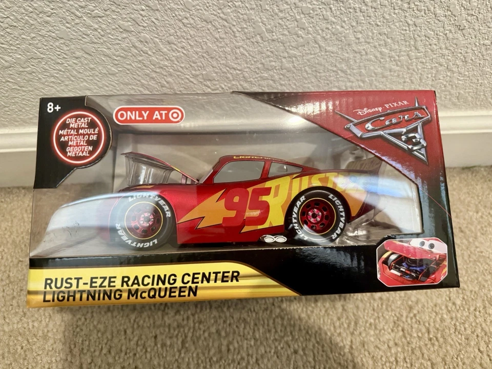 Cars 3 Rust-Eze Racing Center 2017 Lightning McQueen 1:24 Jada Die-cast Target Foto 4 de 4