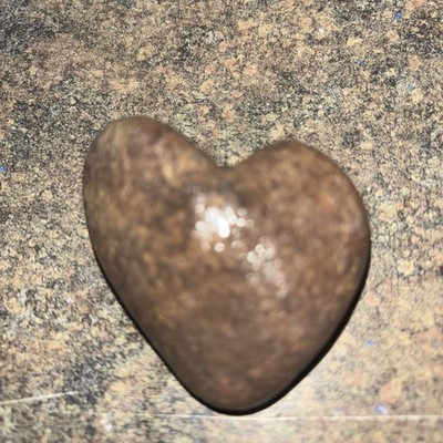 Rare Natural Ohio River Valley Heart Shaped Ocean Jasper River Stone