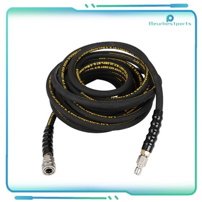 #ad 4000PSI Pressure Washer Hose Hot Cold Water 1 4quot; Kink Wear Hose With 3 8quot; Quick $58.43