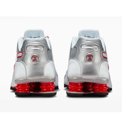 Nike Shox NZ 378341 104 Sneakers Men's White Sport Red Running