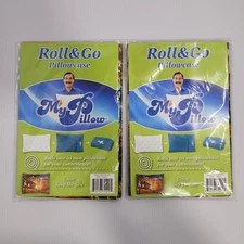 My Pillow Roll And Go Travel Pillowcase Keep Me Safe Theme Fall Cabin Outdoor x2