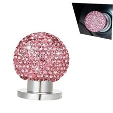 Bling Car Engine Start Button Cover, Rhinestone Round Ball Push Start 1 PC Pink