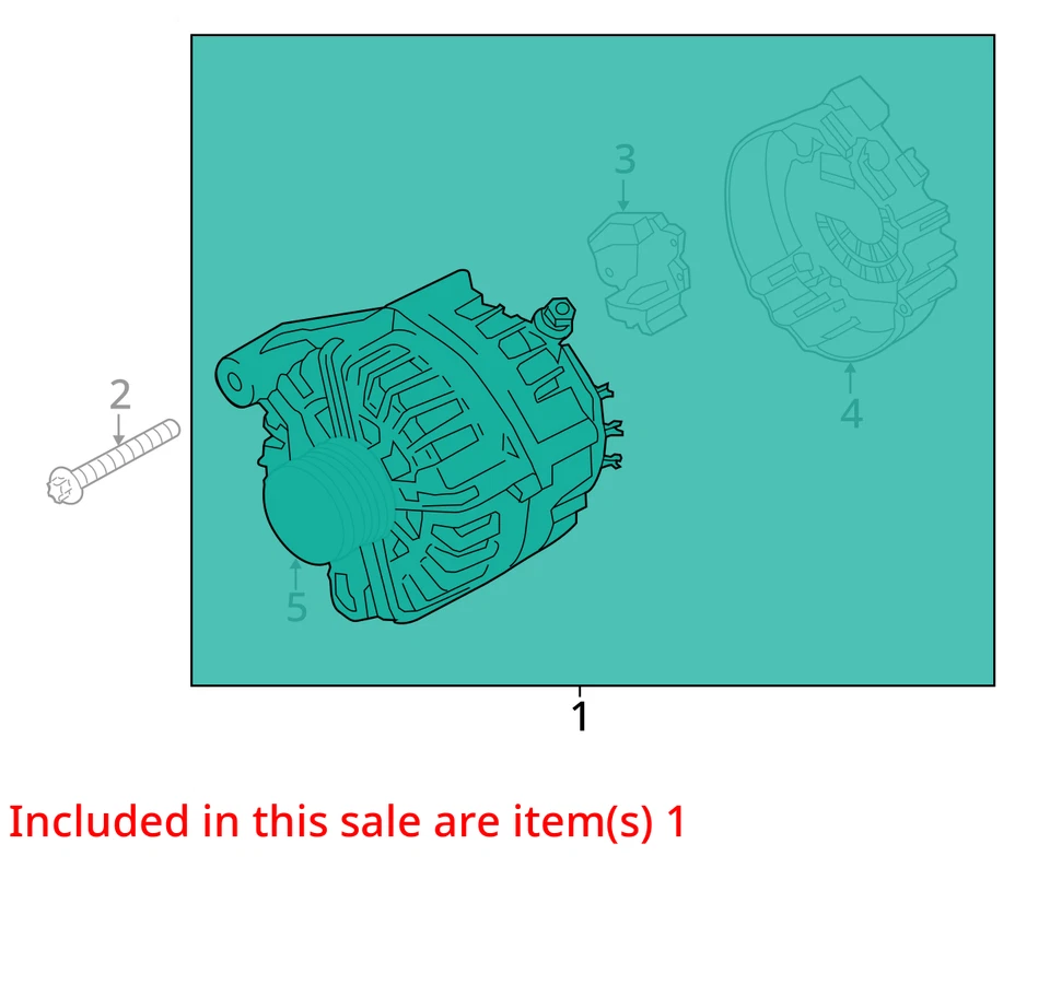 2014-2018 BMW X5 F15 3.0L DIESEL ENGINE MOTOR 220 AMP ALTERNATOR GENERATOR - Image 3 of 4
