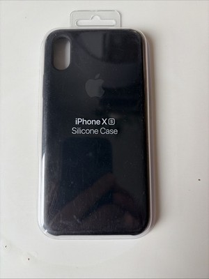 Original Apple IPhone XS Silikon Hülle Schwarz, Gebraucht