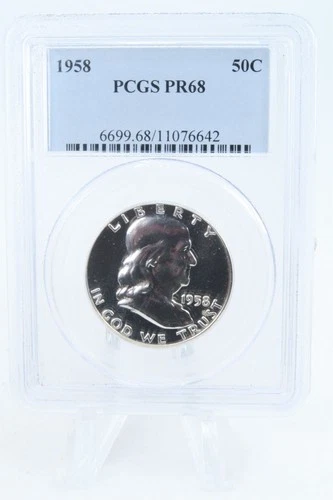 1958-P PCGS PR68 Franklin Half Dollar Proof 50C