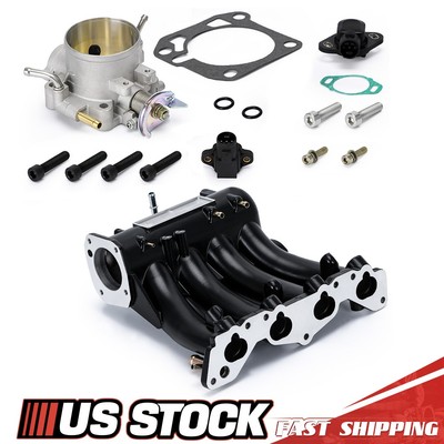 D15 D16 D Series Intake Manifold +70mm Throttle Body For Honda Civic CRX DEL SOL