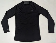 Under Armour CG Base 4.0 Extreme Baselayer 1353349 man black crew shirt New $100