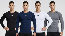 Men's Running Compression Long Sleeve T-Shirt Gym Fitness Jogging Athletic Top