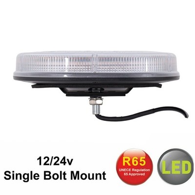 Anschraubbare gelbe LED klare Linse Mini Lichtleiste Wiederherstellung blinkende Leuchtfeuer Van 12/24 V