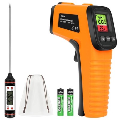 Infrarot Thermometer -50°C~550°C, Berührungslos Laser Temperaturpistole, Flei...