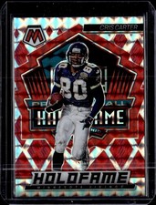 2022 Panini Mosaic #HF-15 Cris Carter HoloFame Mosaic Red