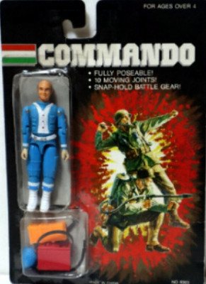 Vintage 1985 Commando National Defense Ace GI Joe Style O-Ring Figure