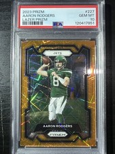 2023 Panini Prizm Aaron Rodgers #227 Lazer Prizm PSA GEM MINT 10