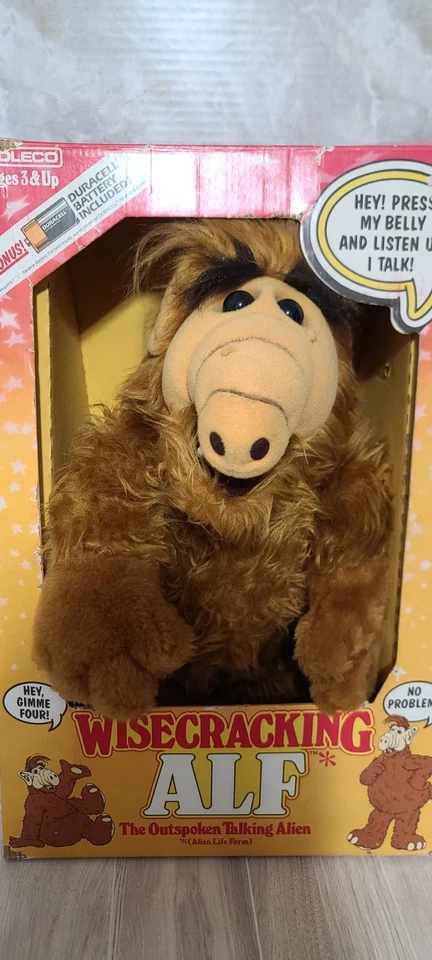 Muñeco de peluche vintage Wisecracking Alf the Outspoken Talking Alien 1987 Coleco 18" Foto 3 de 4