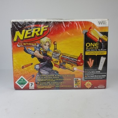 NERF N-STRIKE - NINTENDO WII - PAL NEU SEALED BUNDLE