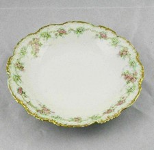 J. Pouyat JP Limoges Pink Rose Serving Bowl 9-1/2" Excellent