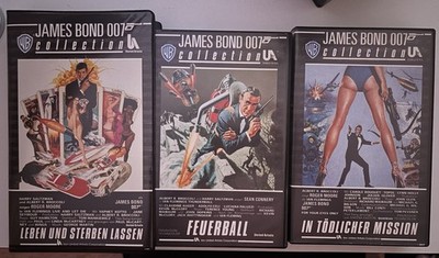James Bond 007 Collection-Feuerball + 2 weitere / 1973, 1965, 1981 - VHS, TOP!