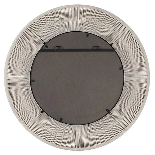 Uttermost Sailors Knot Small Round Iron Rope and MDF Wood Mirror in White - Picture 4 of 7