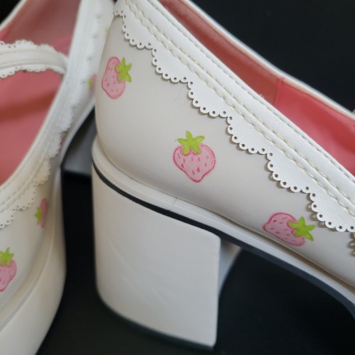 Muñecas Kill X Strawberry Shortcake Spunky Cutie Mary Jane Tacones de Plataforma Talla 11 - Imagen 12 de 12