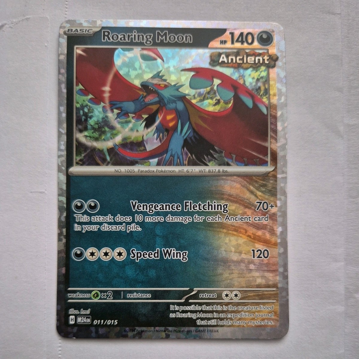 roaring moon ancient pokemon card value Amazon.com: Pokemon - Roaring Moon ex 124/182 - Paradox Rift - Ancient  Pokemon - Double Rare main image 1