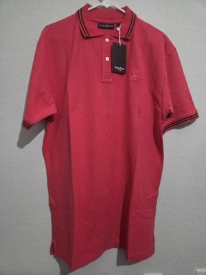 Psycho Bunny Polo Shirt Men's Size 7 XL  raspberry Classic 100% Pique Cotton