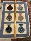 Handmade Patchwork Quilt Squares Colorful “Jars Of Wishes” Pieces 38” x 27.5” — photo 1