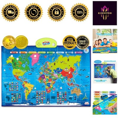 Interactive World Map for Kids   Learn Countries and Capitals