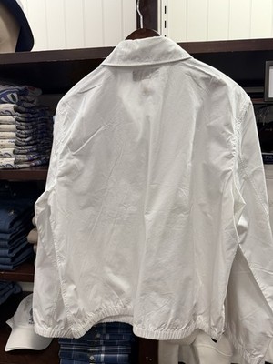 Polo Ralph Lauren Bayport Poplin Full Zip Jacket White Pony Logo