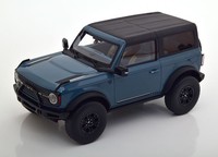 1:18 Gt Spirit Ford Bronco 2021 Grey-Blue/Matt-Black