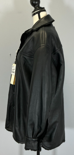 Marni Wendemantel Damen Größe 38 IT Schwarz Leder Lammfell Neu mit Etikett - Bild 9 von 12