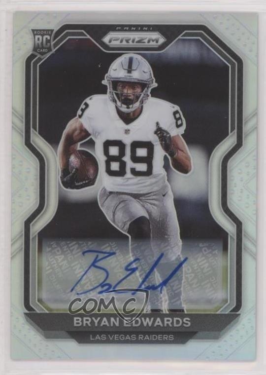 2020 Panini Prizm Rookie Silver Prizm Auto Bryan Edwards #373 Auto 0x1