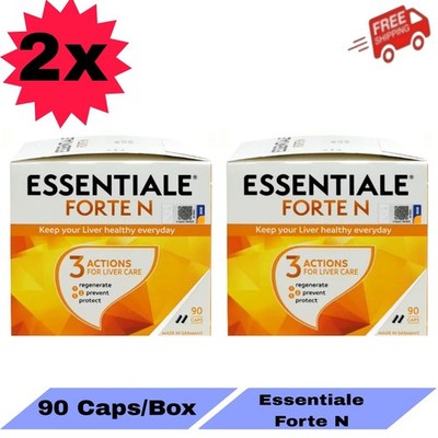 2 X Essentiale Forte N Liver Detox & Liver Tonic Supplement 90s - Free Shipping