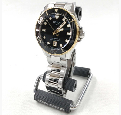 TISSOT SEASTAR 1000 36MM Edelstahl Uhr Schwarz Silber JP