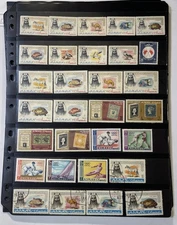 Lot of new and used stamps from all over the world mostly  are off paper.