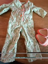 American Girl Kit Kittredge One Piece Union Style Pajama Back Buttoned Flap.
