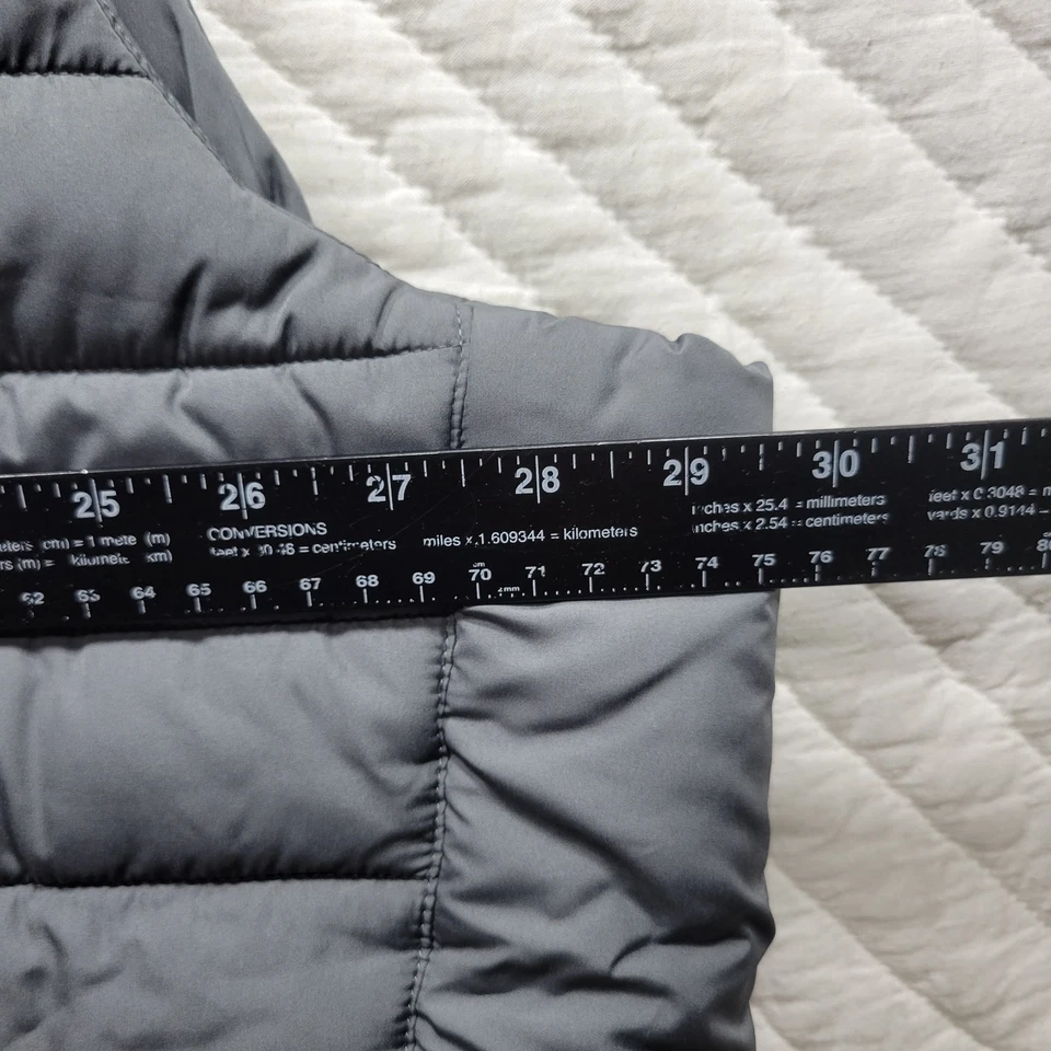 Land's End Men's Puffer Vest 3XL Gray Polyester - Image 3 of 4